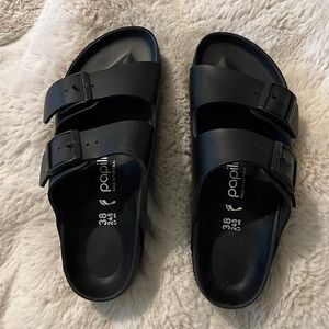 Platform papillio sandals black size 38